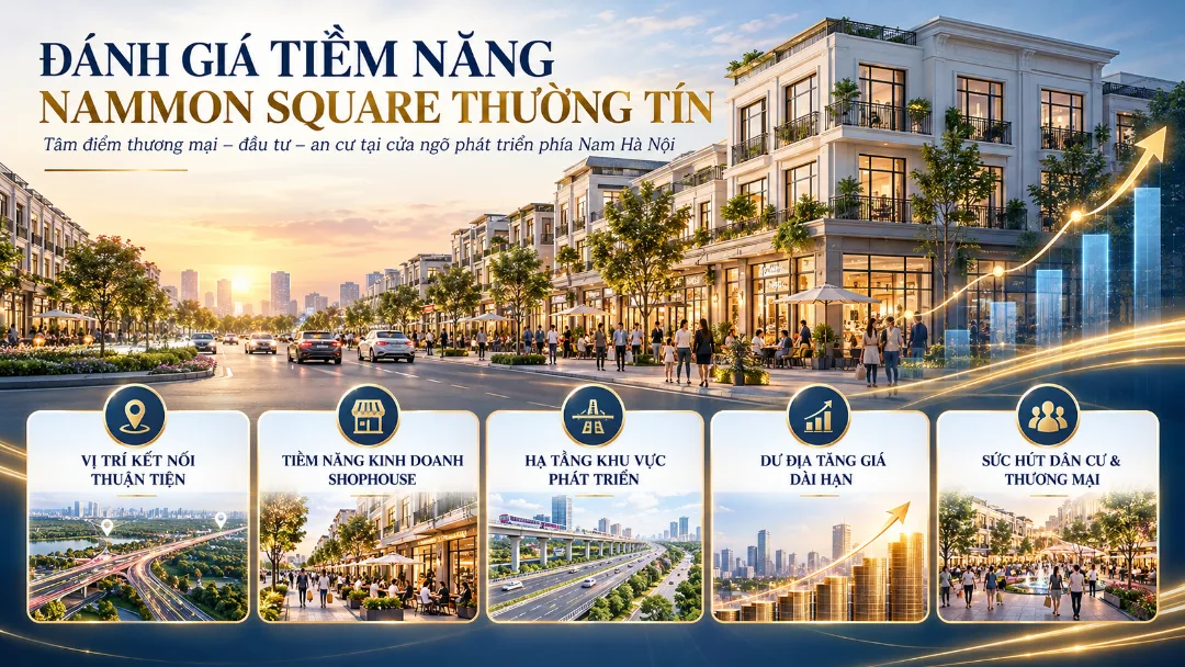 Đánh giá tiềm năng đầu tư dự án Nammon Square Thường Tín mặt đường QL1A