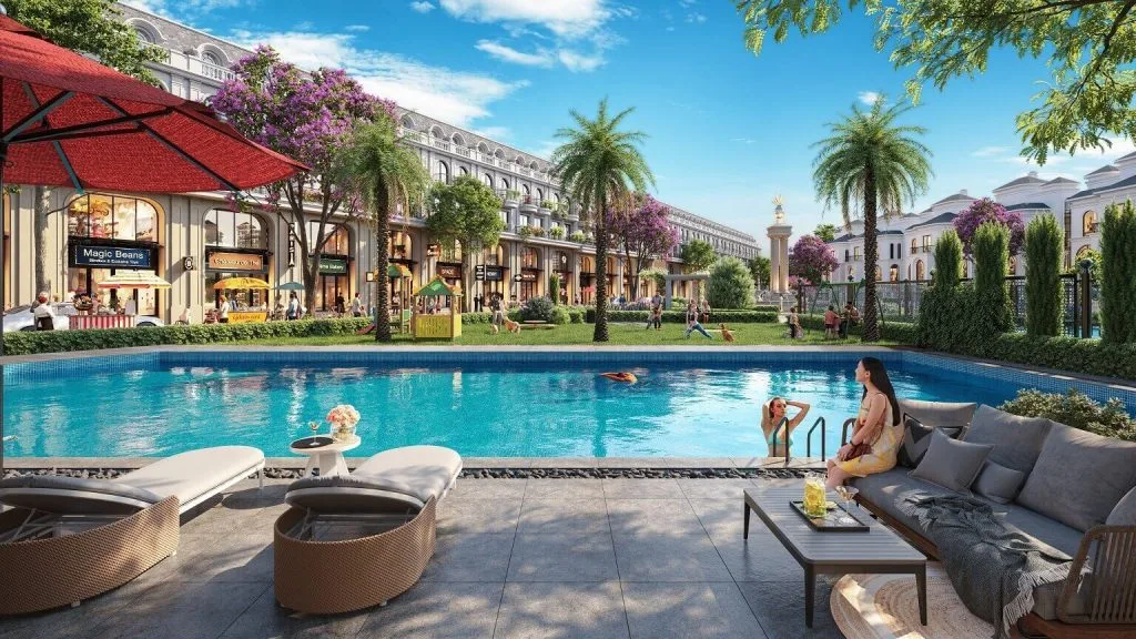 Mặt bằng thiết kế liền kề Nam Mon Square 5 tầng sang trọng